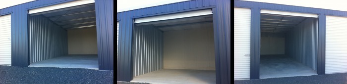 Storage sheds in 3 sizes